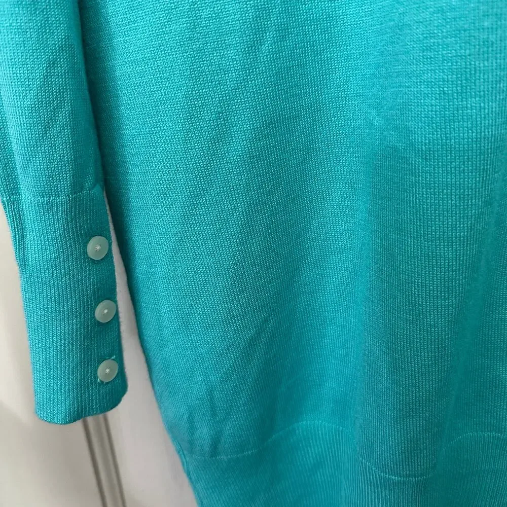 Lane Bryant‎ Cardigan Sweater Women's Size 14/16 Button Up Blue Lightweight New